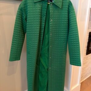 Green Quilted Women’s Coat